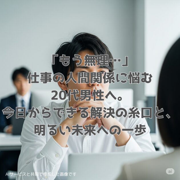 人間関係20代男