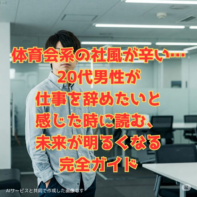 体育会系社風20代男