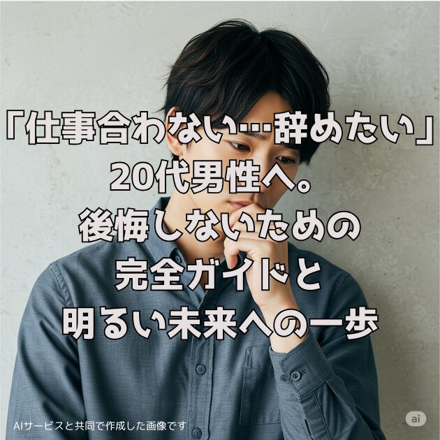 仕事合わない20代男性