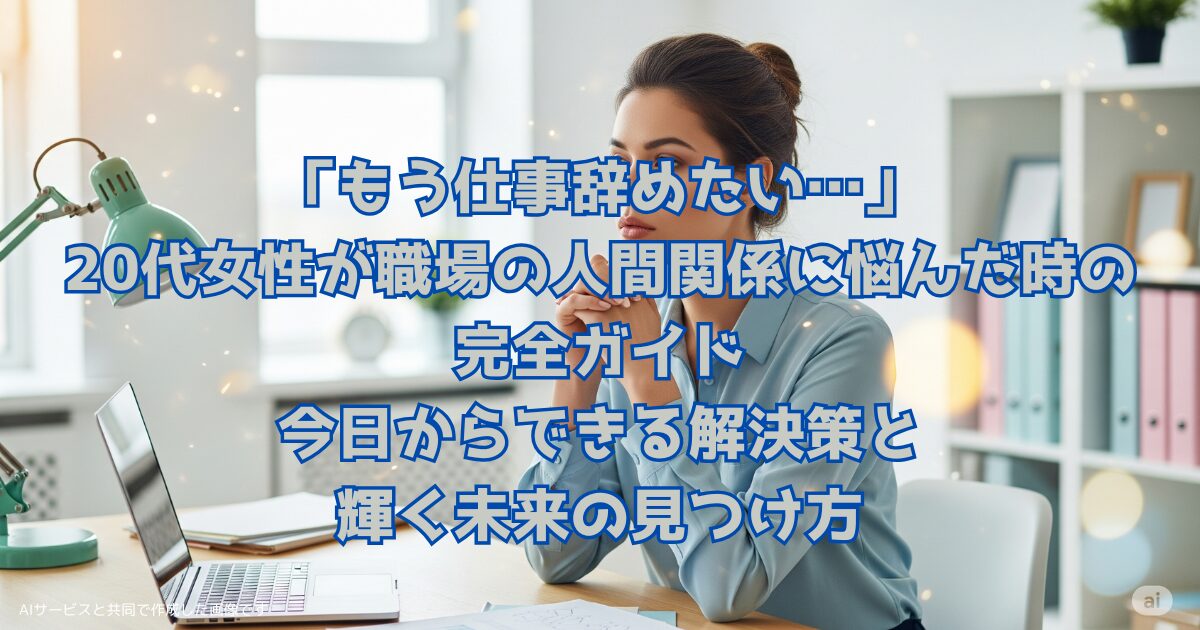 人間関係-20代女