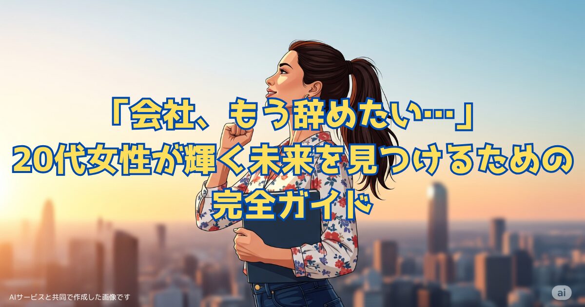 会社辞めたい-20代女