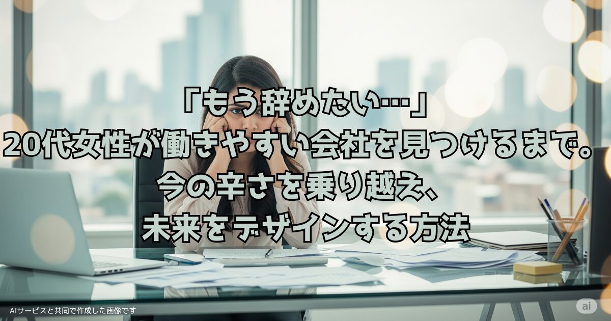 働きやすい会社-20代女